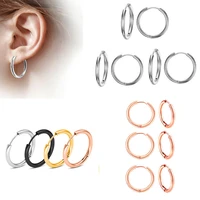 ason 5pair10pcs circle hoop earrings women girl colorful round earring geometry earrings simple anti allergy jewelry daily wear