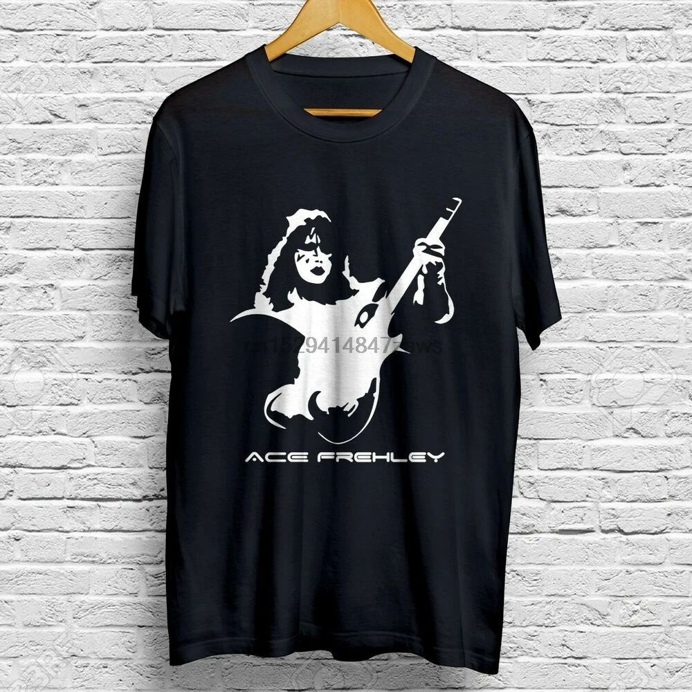 Футболка для гитариста Ace Frehley 100% хлопок S-4XL с короткими рукавами быстрая доставка