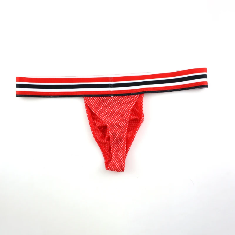 Мужские трусы бикини AIIOU черные танга стринги с карманом U образные выпуклые