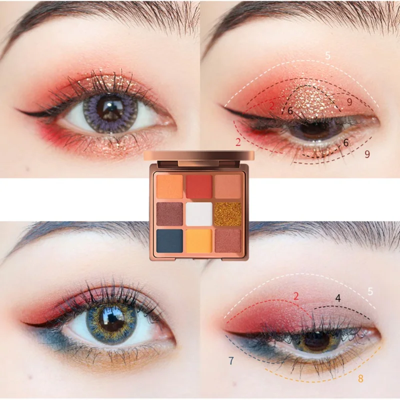 Набор для макияжа Сияющие тени век матовая бархатная помада стойкая тушь ресниц