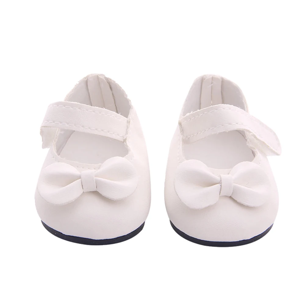 Туфли для кукол 7 см кроссовки из искусственной кожи с бантом подходит реборн 18