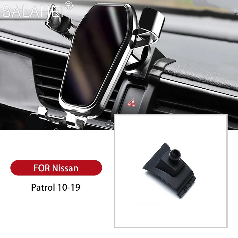 

Mobile Phone Holder For Nissan Patrol 2010-2019 Air Vent GPS Navigation Interior Dashboard Car Accessories Mobile Phone Bracket