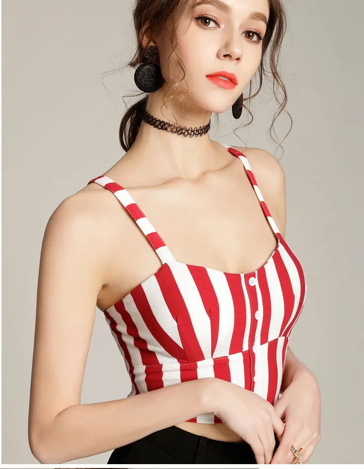 

Женский укороченный топ с лямкой на шее, летний сексуальный топ без рукавов с пуговицами на груди, 2020