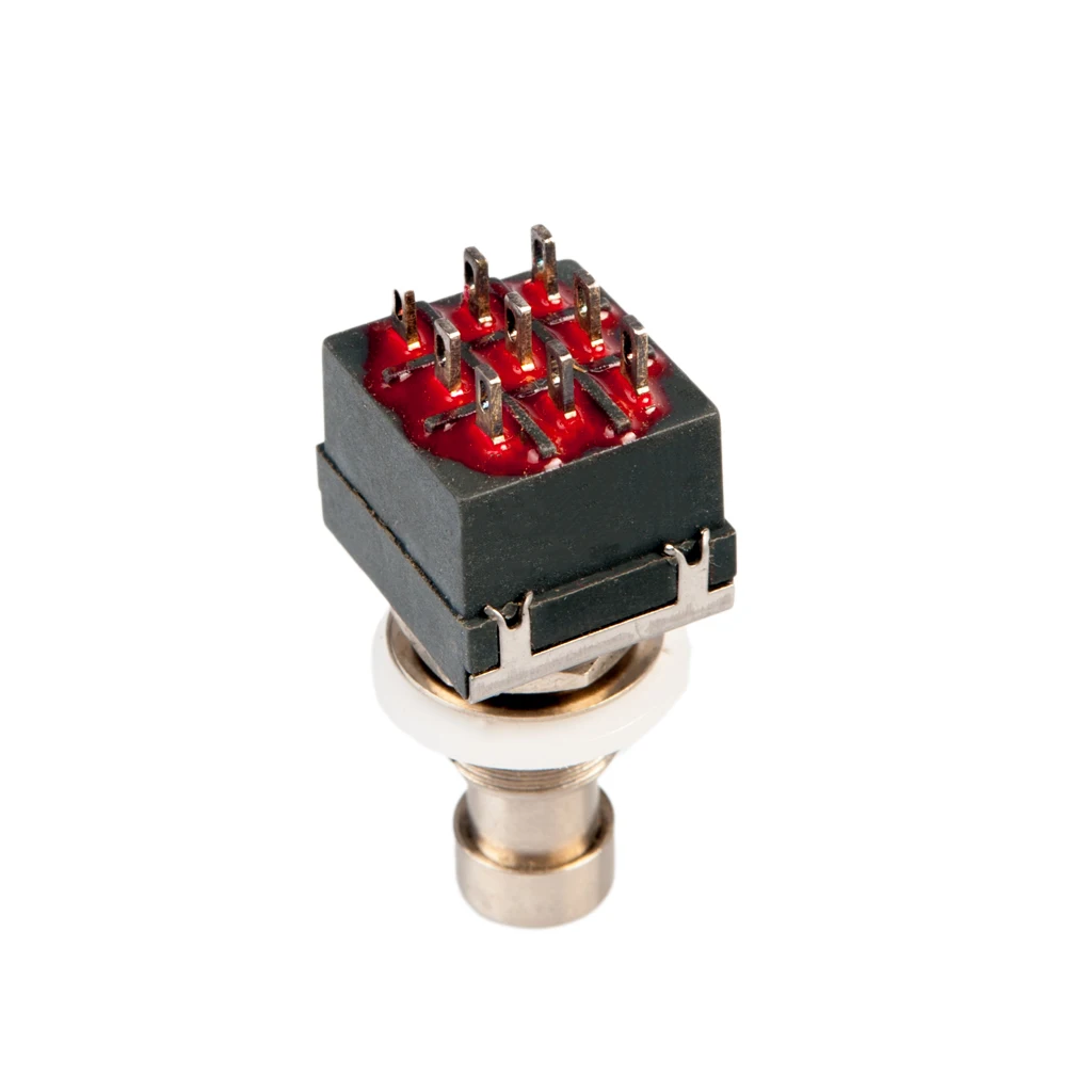 10 PCS 9 Pin 3PDT Guitar Effects Pedal Box Stomp Foot Metal Switch True Bypass Parts Accessories New Set | Спорт и развлечения