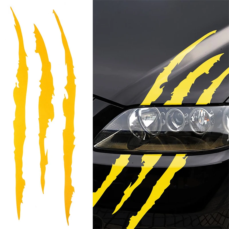 Универсальная фара наклейка в полоску с когтями для Skoda Octavia Fabia Rapid Superb Yeti Roomster |