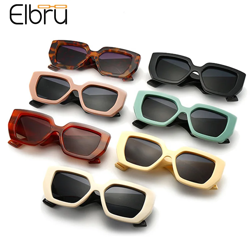 Elbru ретро большие Персонализированные Солнцезащитные очки для мужчин и женщин