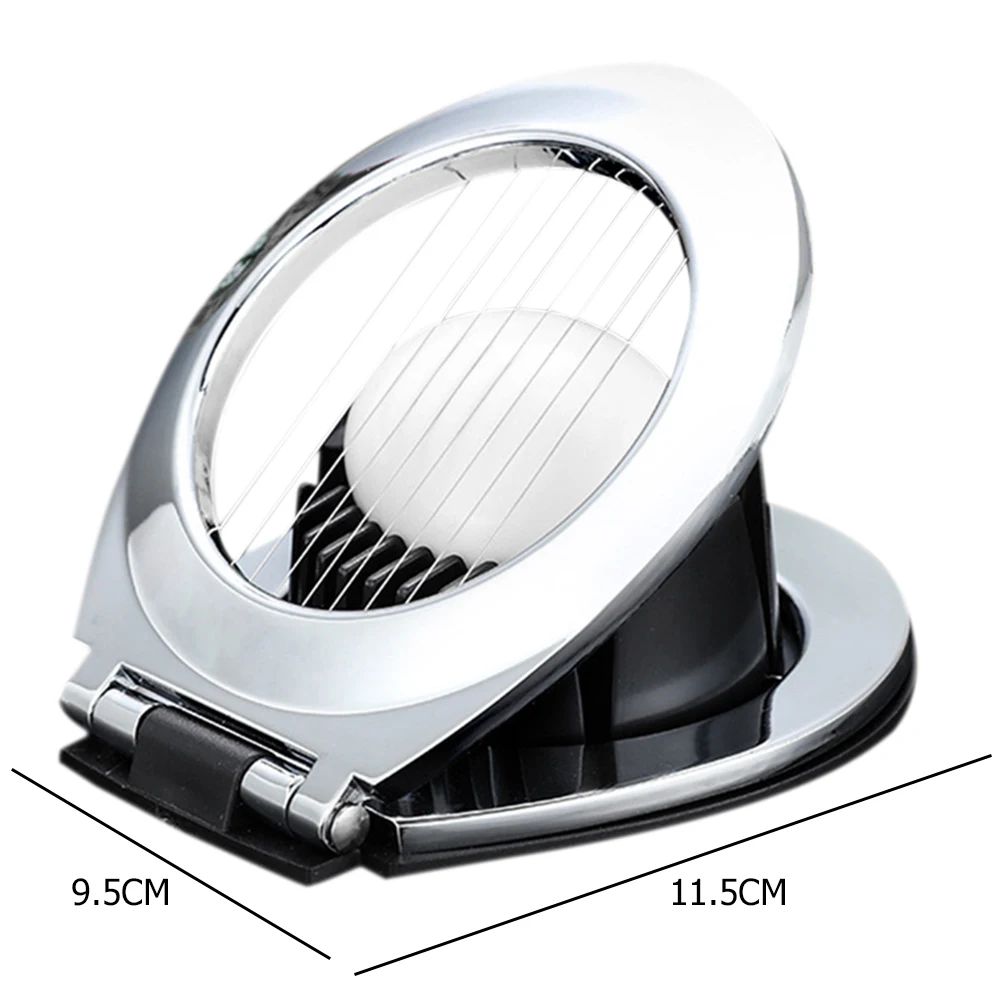 

Stainless Steel Boiled Egg Cutter Two Modes Household Fruit Meat Stainless Steel Slicer Cheese Egg-cutting Devices Kitchen Tool