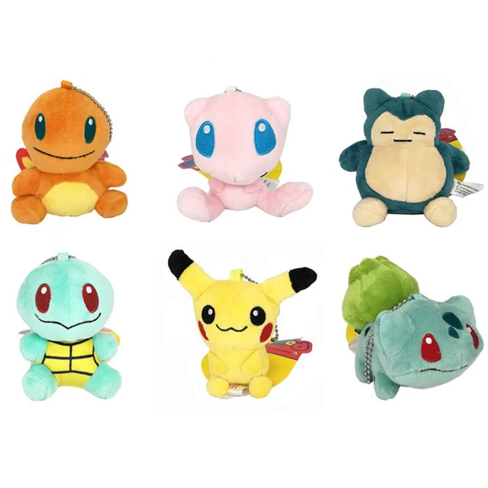Q Mix up 10pcs 10/лот Ditto Metamon Бульбазавр, чармандер, Сквиртл, снорлакс Пикачу, Eevee, Espeon, flarion, Jolteon, Sylveon, плюшевый умбреон, игрушка, розничная - Цвет: Q Mix up 10pcs