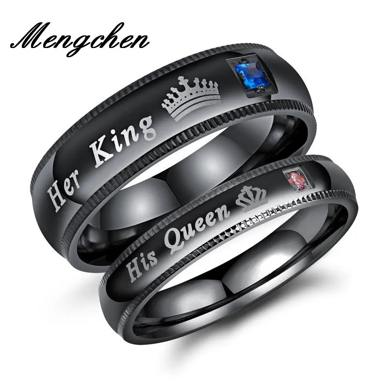 Индивидуальные Резные буквы камень черный его королева ее король письмо