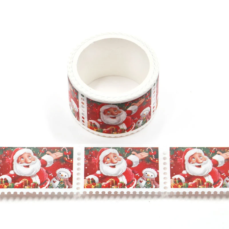 

X1 roll 25mm x 3m stamp Christmas tape Santa Claus tape Kawaii DIY Adhesive Tape for Scrapbooking decoration masking washi tape