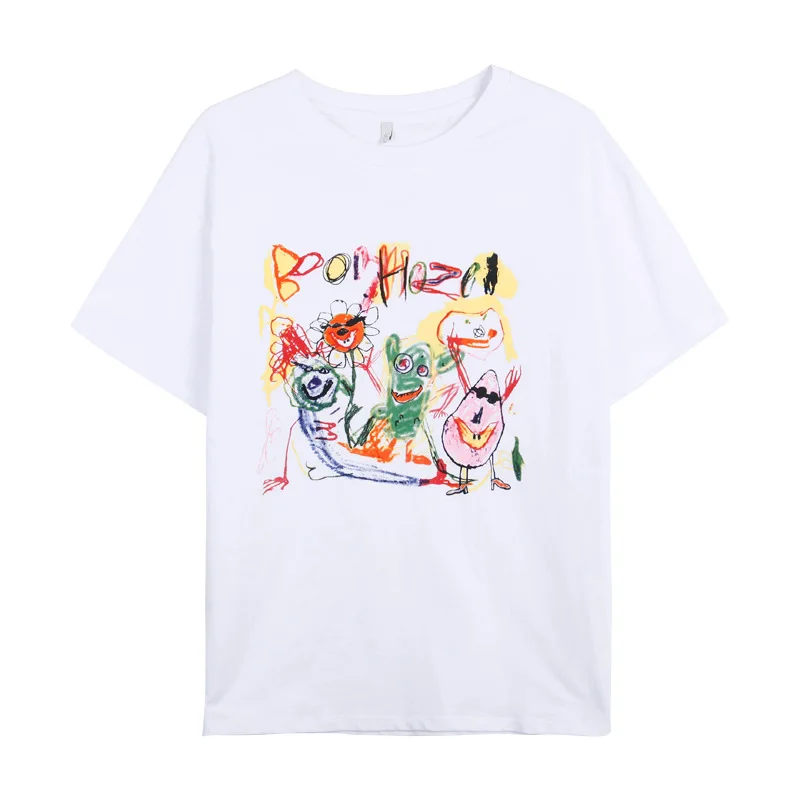 

Women Summer Tops Graphic Abstract Painting T Shirts Women T-shirt Clothes Girl T Shirt