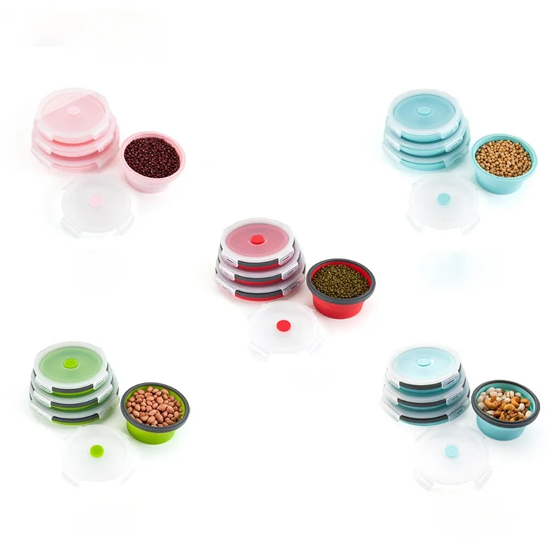 Многофункциональная силиконовая коробка для ленча складной &quotЛанч-бокс&quot Еда