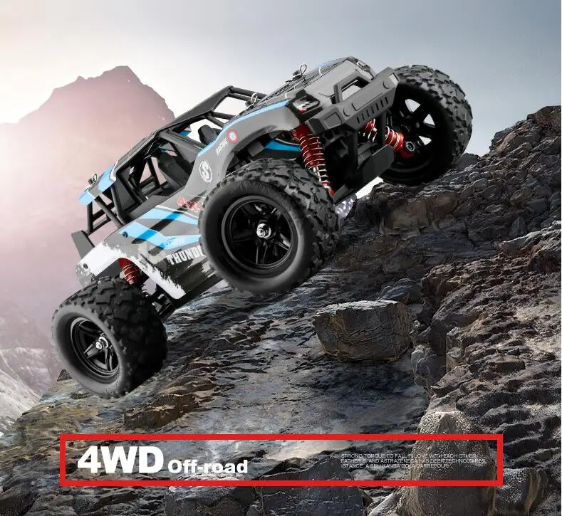 50 км/ч Quattro высокоскоростной Радиоуправляемый автомобиль 1:12 4WD 2,4 г Bigfoot с дистанционным управлением Багги внедорожный автомобиль скалолазание грузовик детская игрушка подарок джипы