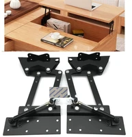 1pairlot pneumatic soft folding coffee table lift up mechanism tea table parts pop up laptop table top lifting bracket