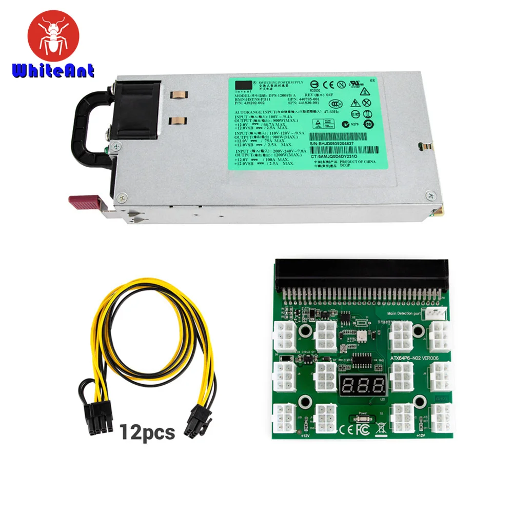 

Блок питания для сервера HP DL580G5, 1200 Вт, 12 портов, 6 контактов