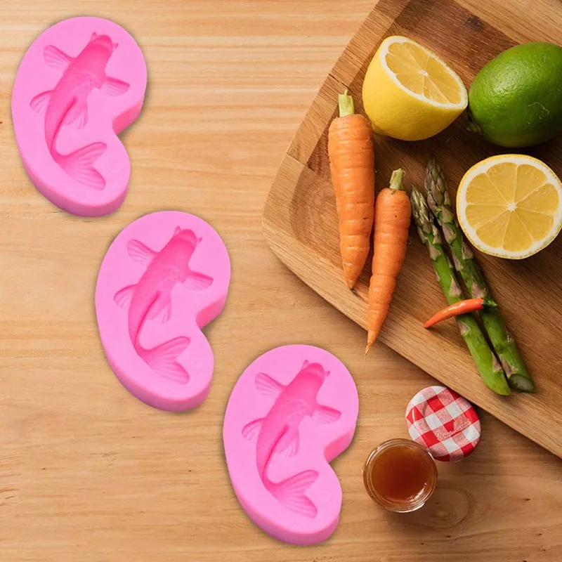 Новые творческие рыбы Форма Diy Fondant (сахарная) пресс формы для выпечки торта