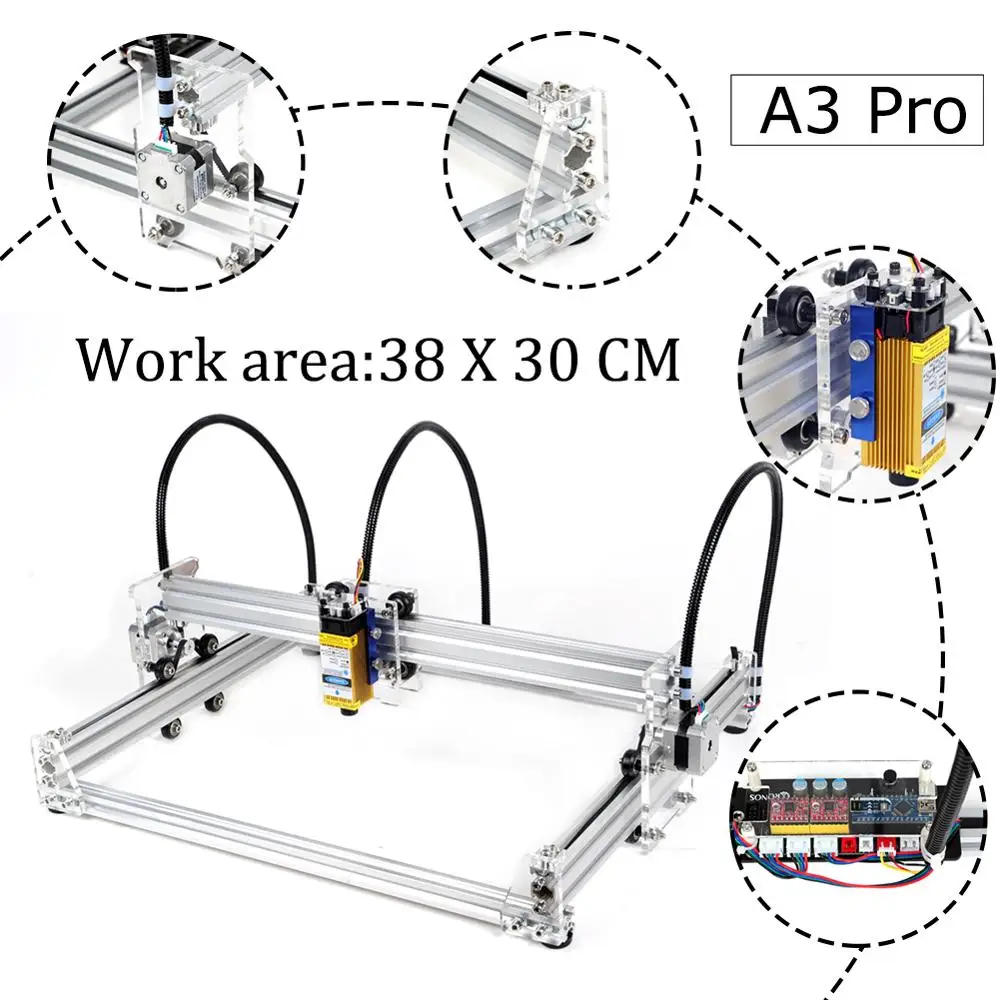 Фрезерный станок A3 Pro гравировальный с ЧПУ-мини цельнокроеный дизайн-сделай сам
