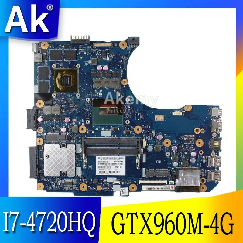 

N551JW/N551JM Laptop motherboard for ASUS N551JW N551JM N551JQ G551JW N551J Test original motherboard I7-4720HQ GTX960/950M-4G