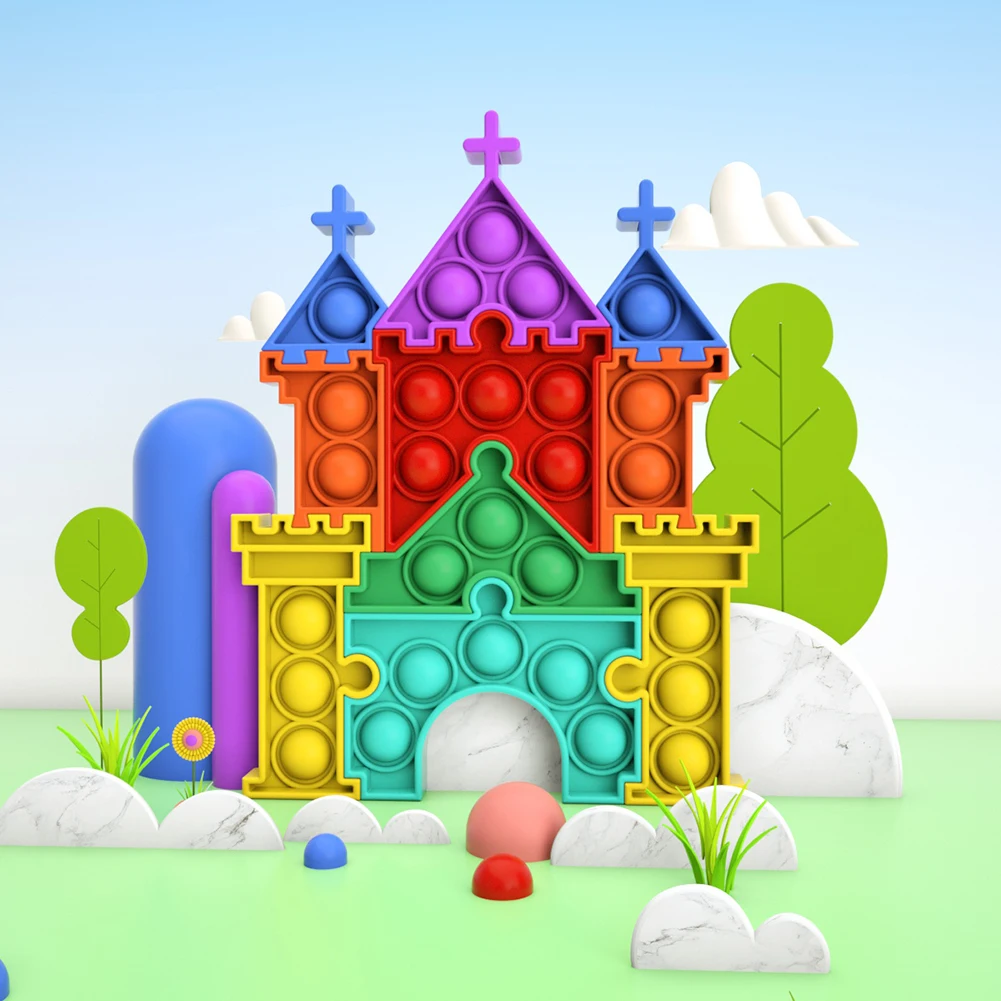 

Игрушка-пузырь из мягкого силикона, игрушка для аутизма с пузырьками, игрушка-антистресс, Игрушки для раннего развития аутизма, Обучающие и...