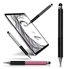 Стилус для смартфонов 2 в 1, сенсорная ручка для Samsung Xiaomi, тонкая ручка для экрана планшета, карандаш для рисования с толстой емкостью
