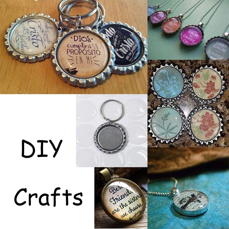 50 шт. 3 эпоксидная смола клей круг крышки бутылок Стикеры купола эпоксидной смолы