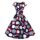 4 @ винтажное рождественское Платье с большим разрезом на талии, вечерние коротким рукавом, в стиле 1920-х годов, Платье для домашней хозяйки, зимнее Платье, Халат