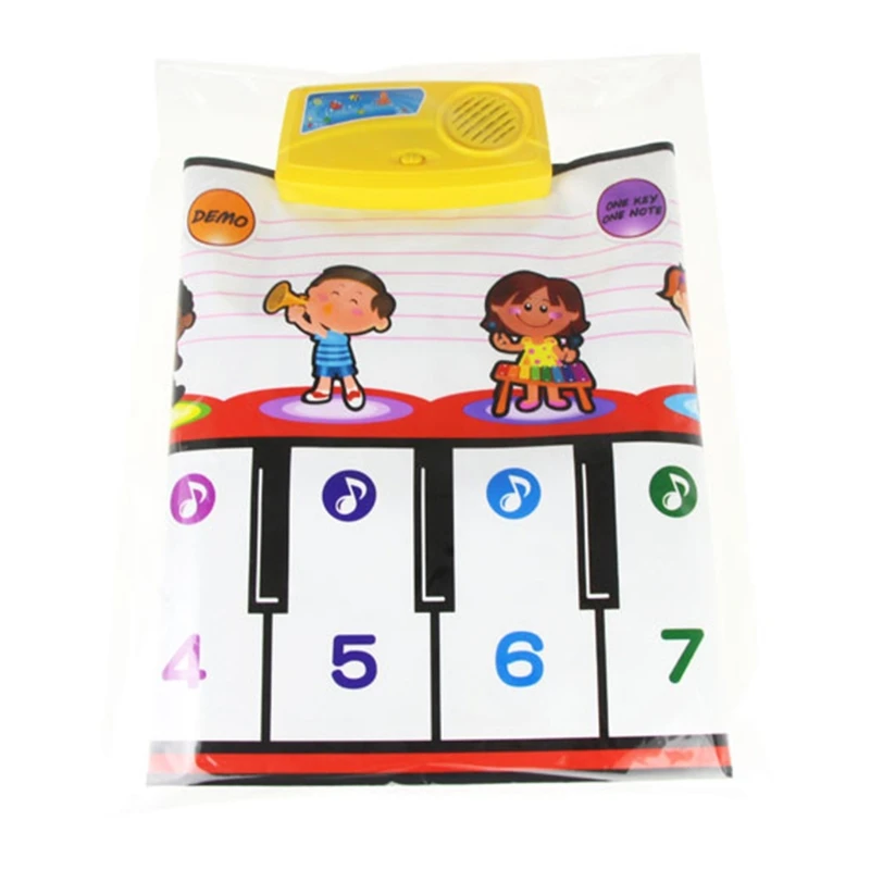 Детский магнитный коврик B2EB из полиэстера для пианино складные аксессуары