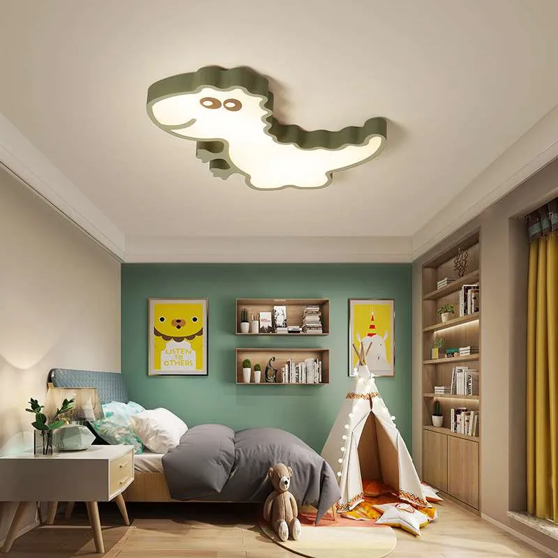 Динозавр животное детский потолочный светильник Детский Светильник для