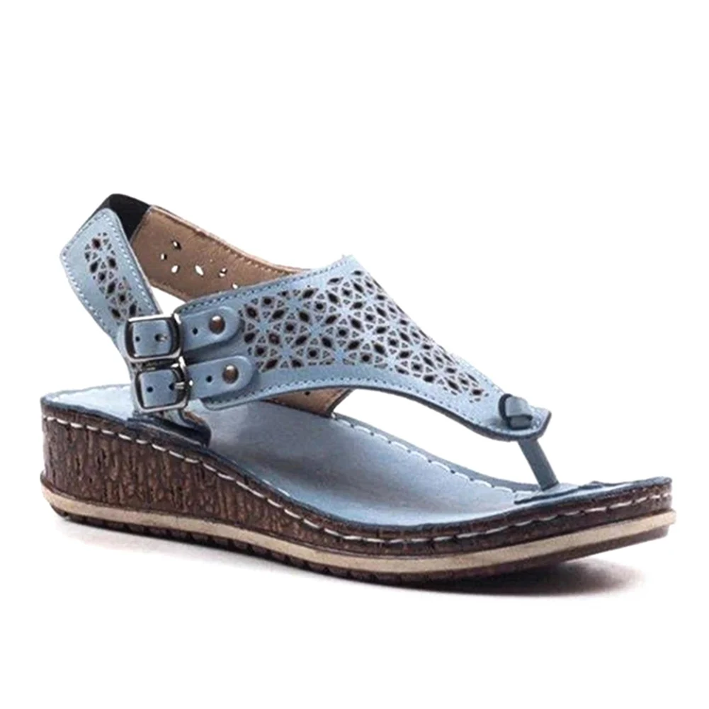 

Casual Summer Hollow Out Slingback Wedges Sandals Women Daily Casual Shoes H9
