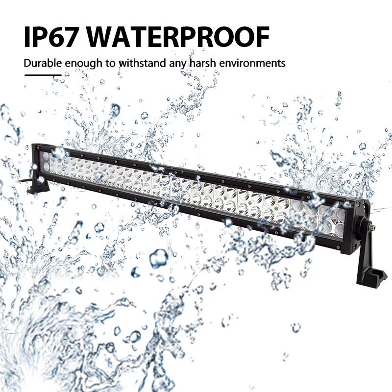 

RIGIDON 32inch/180W 3D Double Row Flood Spot Combo Beam Led Light Bar for Offroad Jeep Truck 4WD SUV ATV Led Car Light Fog Light