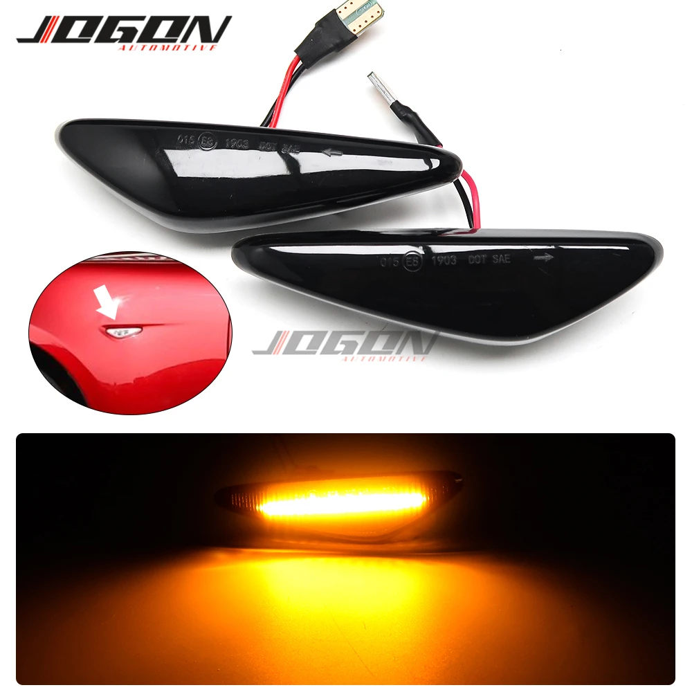 

Fit For Mazda 5 Premacy 6 MX-5 RX-8 Lafesta Highway Fit For Fiat LED Dynamic Side Marker Fender Light Sequential Blinker Lamp