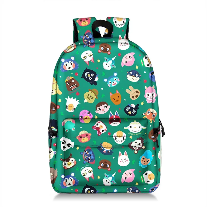 

17 inch Animal Crossing School Bag For Teenage Girl Boy Children Knapsack Daypack Women Men Travel Laptop Bags College Backpack