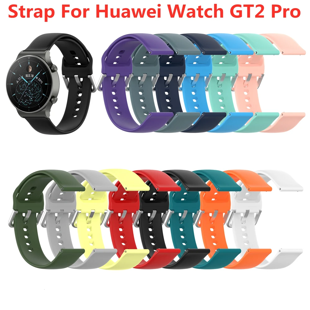 

Watch Band For Huawei Watch GT 2 Pro Strap Soft Silicone Replace Belt Smartwatch Replacement Wristband For Huawei Watch GT 2 Pro