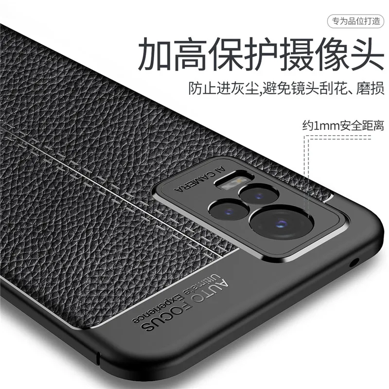 For Vivo V21e Cover Case V21 V23 V23e Shockproof TPU Soft Leather Phone Coque Funda Bumper | Мобильные телефоны и