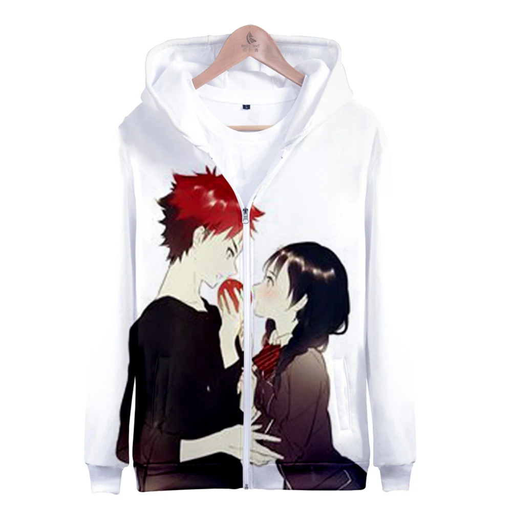 

New Fashion 3D Food Wars Zipper Hoodies 3D Hoodie Sweatshirt Women Harajuku Hoodies Men Plus Size for Men Streetwear Hoody