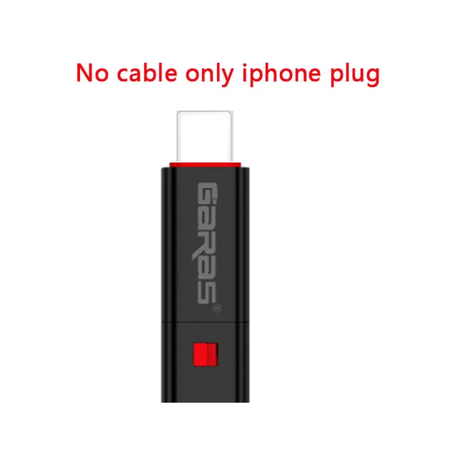 only Iphone plug GARAS Reused USB Cable For iPhone/Micro USB/Type C Fast Charger Data Cable For iPhone/iPad/Xiaomi/Huawei Reusable USB Cable 1.5m - Цвет: only Iphone plug