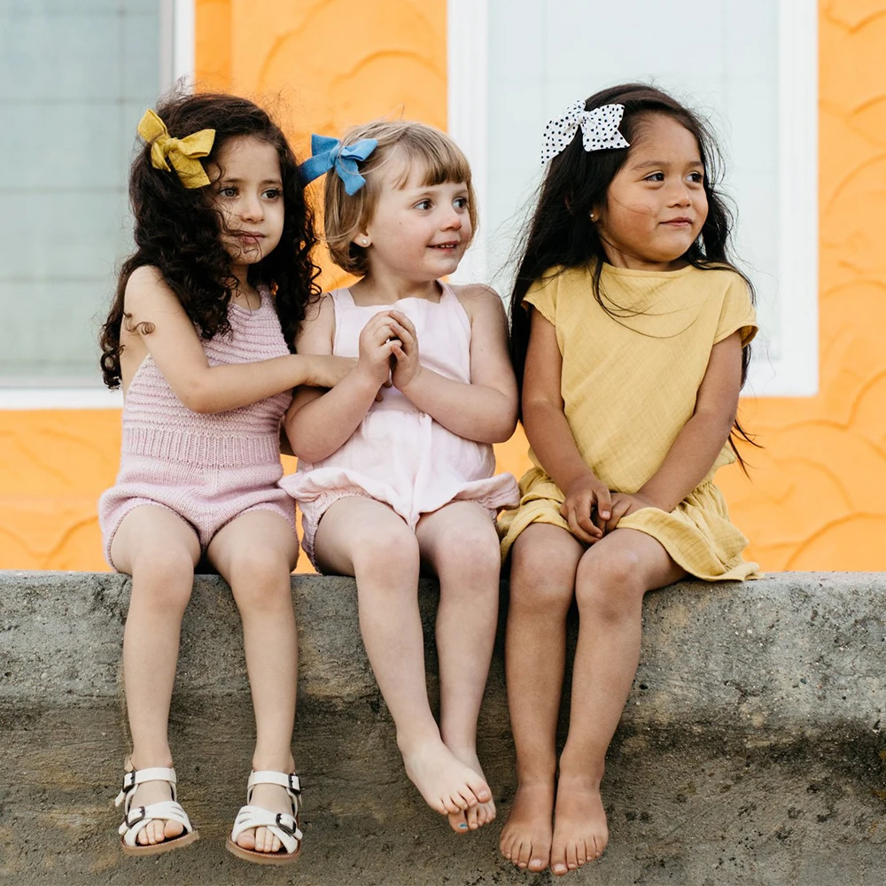 2 шт./компл. милые заколки для волос с цветочным принтом девочек бантики