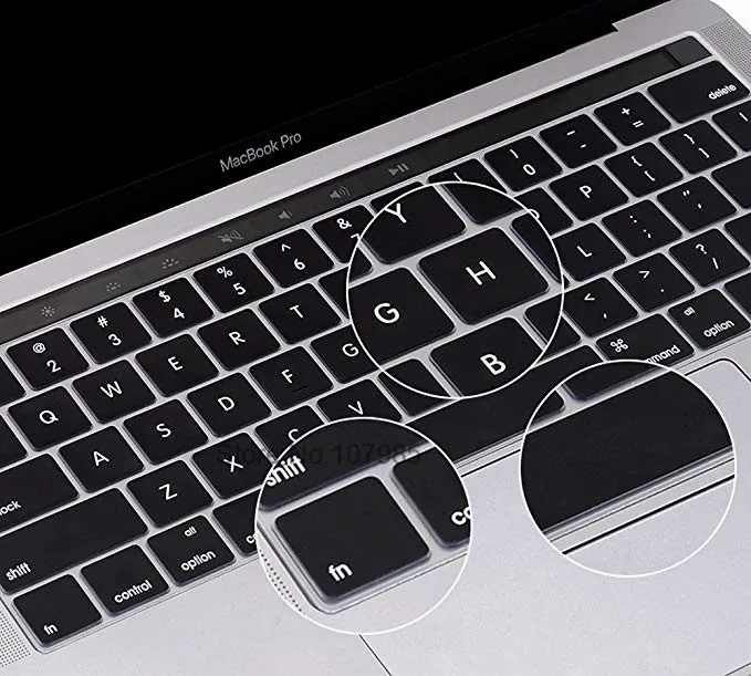 Чехол на клавиатуру для нового MacBook Pro с сенсорной панелью 13 или 15 дюймов A1989 A90 A1706