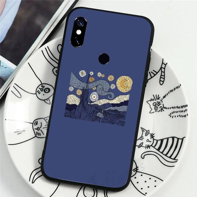 

Van Gogh aesthetics retro painting Phone Case For Xiaomi Redmi note 7 8 9 t k30 max3 9 s 10 pro lite