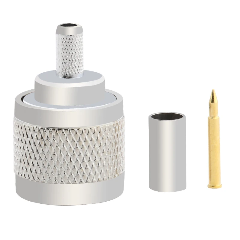 1 шт. N-образный Штекерный обжимной соединитель для кабеля RG58 LMR195 RG400 RG142 |