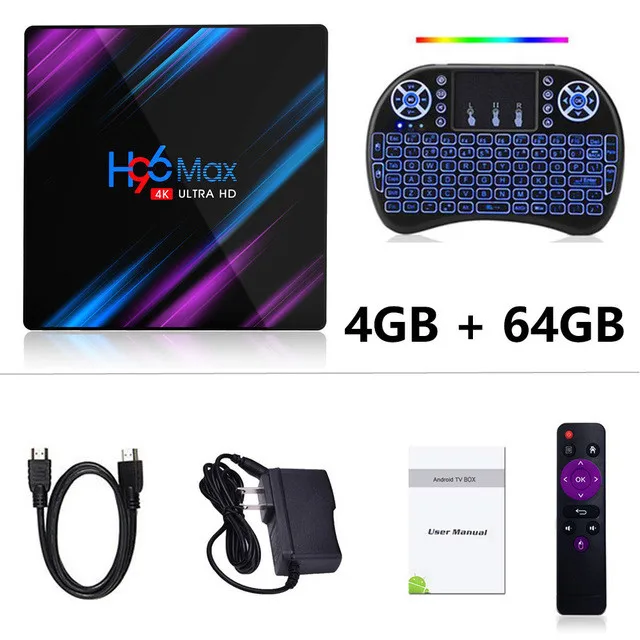 4G64G i8 Backlit H96 MAX Android 9,0 Smart tv Box RK3318 Четырехъядерный 4G 32G/64G 4K H.265 2,4/5,0G WiFi USB3.0 Bluetooth 4,0 Google Play телеприставка - Цвет: 4G64G i8 Backlit