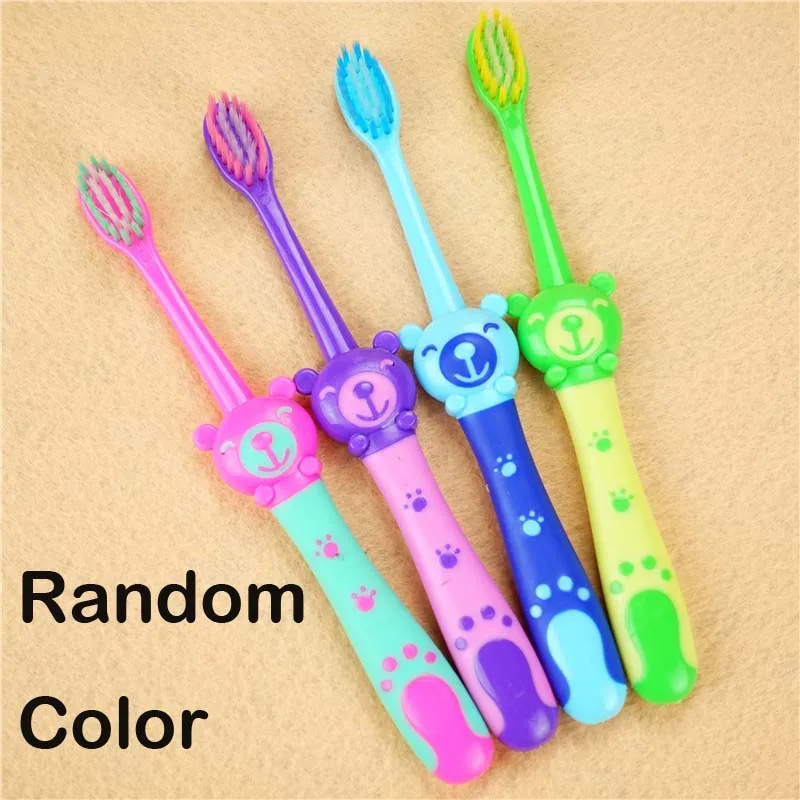 Random Tiger Bear 2 шт Горячая Распродажа детская зубная щетка с медвежонком из мультфильма зубная щетка с медвежонком гигиена полости рта Электрический массажный уход за зубами детская зубная щетка очищающее средство - Цвет: Random Tiger Bear