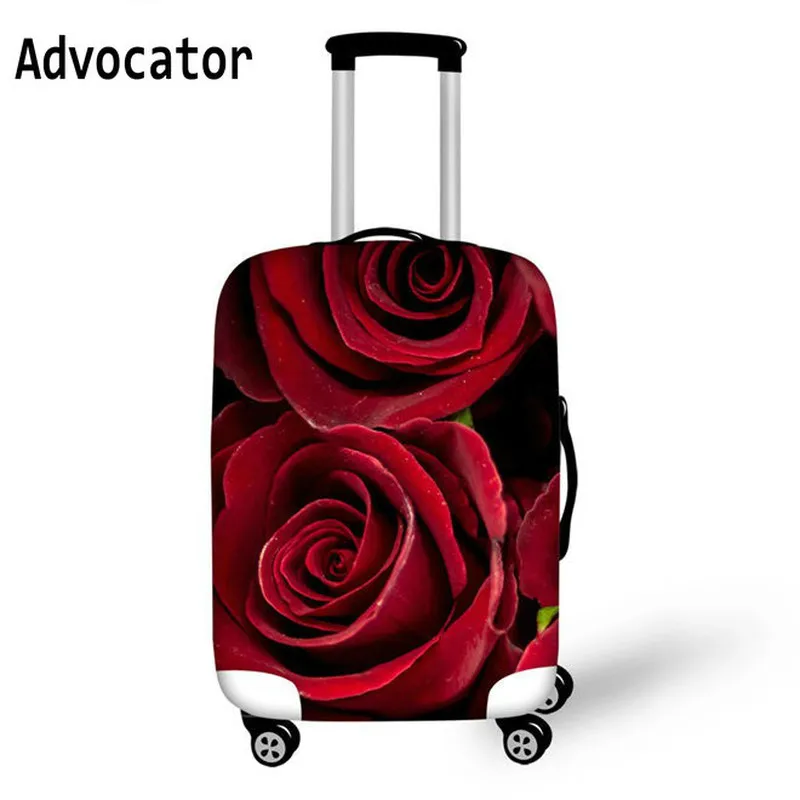 ADVOCATOR Red Rose Purple Lilac Flower Protective Covers Case Cover Elastic Rain Travel Accessories 18-30inch Trolley Suitcase