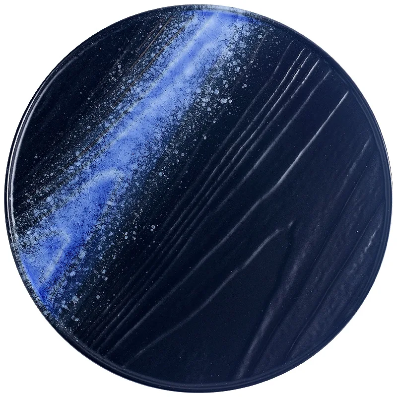 Большая тарелка в японском стиле плоская керамическая для суши домашняя