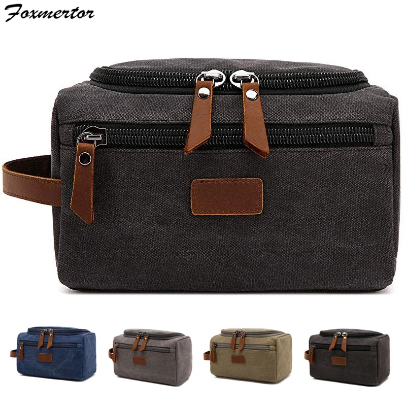 New Men Travel Toiletry Bag Wash Shaving Dopp Kit Packing Cubes Bags Dopp Kit for Canvas Leather Women Travel Bag Cosmetic Pouch
