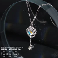 ts xl003 high quality original cute spanish bear gemstone pendant necklace diy jewelry women jewelry sterling silver necklace