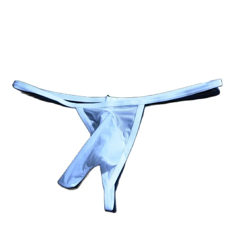 Мужские сетчатые стринги сексуальный глянцевый комплект JJ Трусы в виде слона