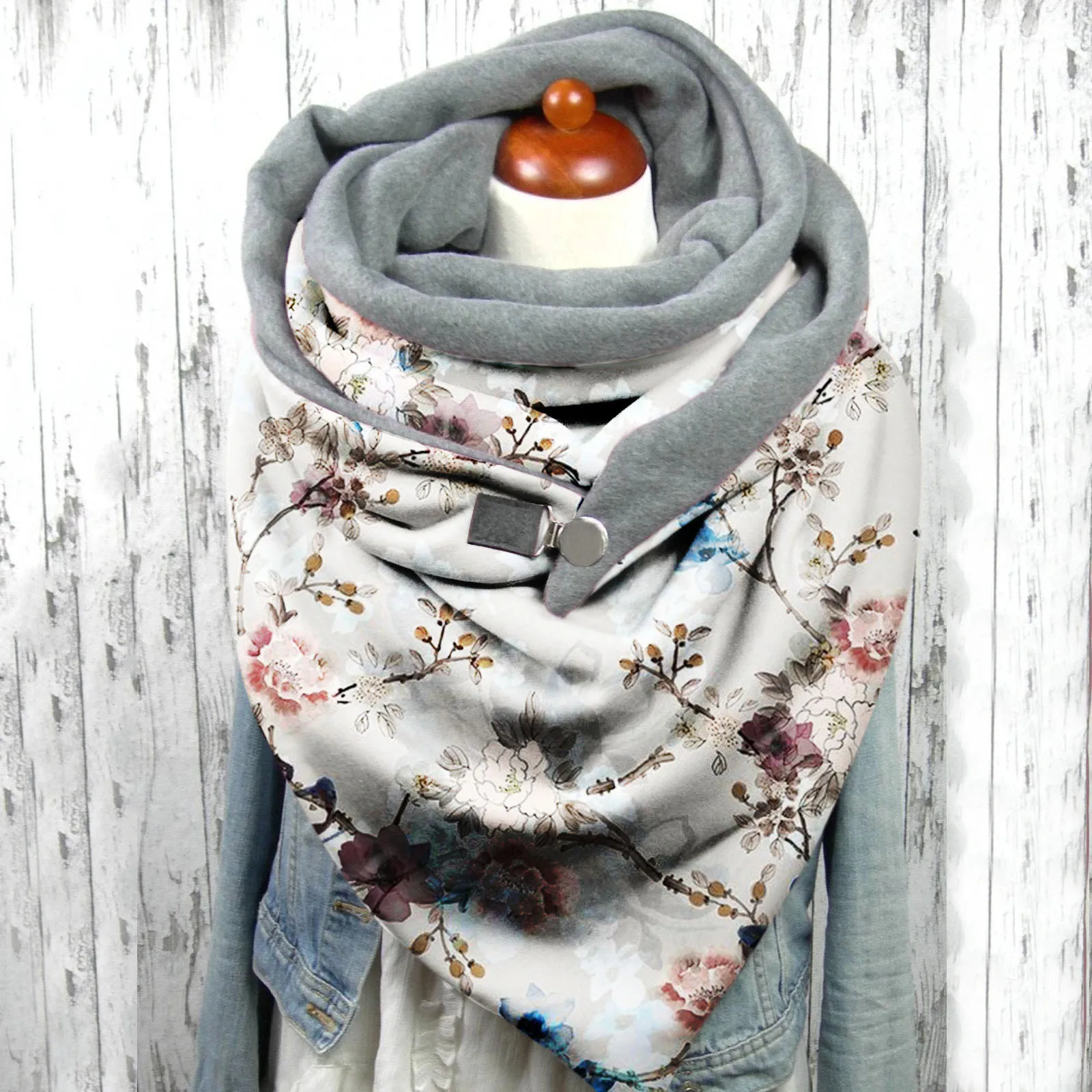 Женский шарф одежда для хиджаба бандана 2021 модная зимняя женская с цветочным