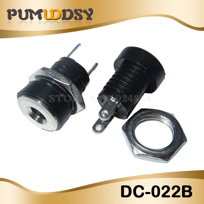 10 шт. DC-022B 5 5x2 1 мм 5X2 3 Женский DC адаптер питания dc разъем 022b штекер 5*2 | Электронные