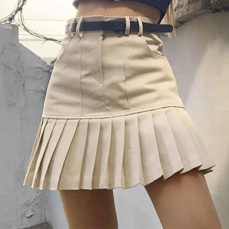 

Muyogrt Vrouwen Hoge Taille Plooirok Zoete Leuke Meisjes Dance Mini Rok Cosplay Zwart Wit Rok Vrouwelijke Mini Rokken Korte